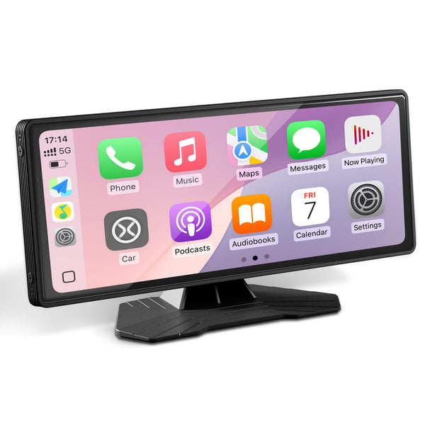 OTNBGSR Portable IPS Android Auto On-Dash-Monitoring System for Cars, Black DEMO