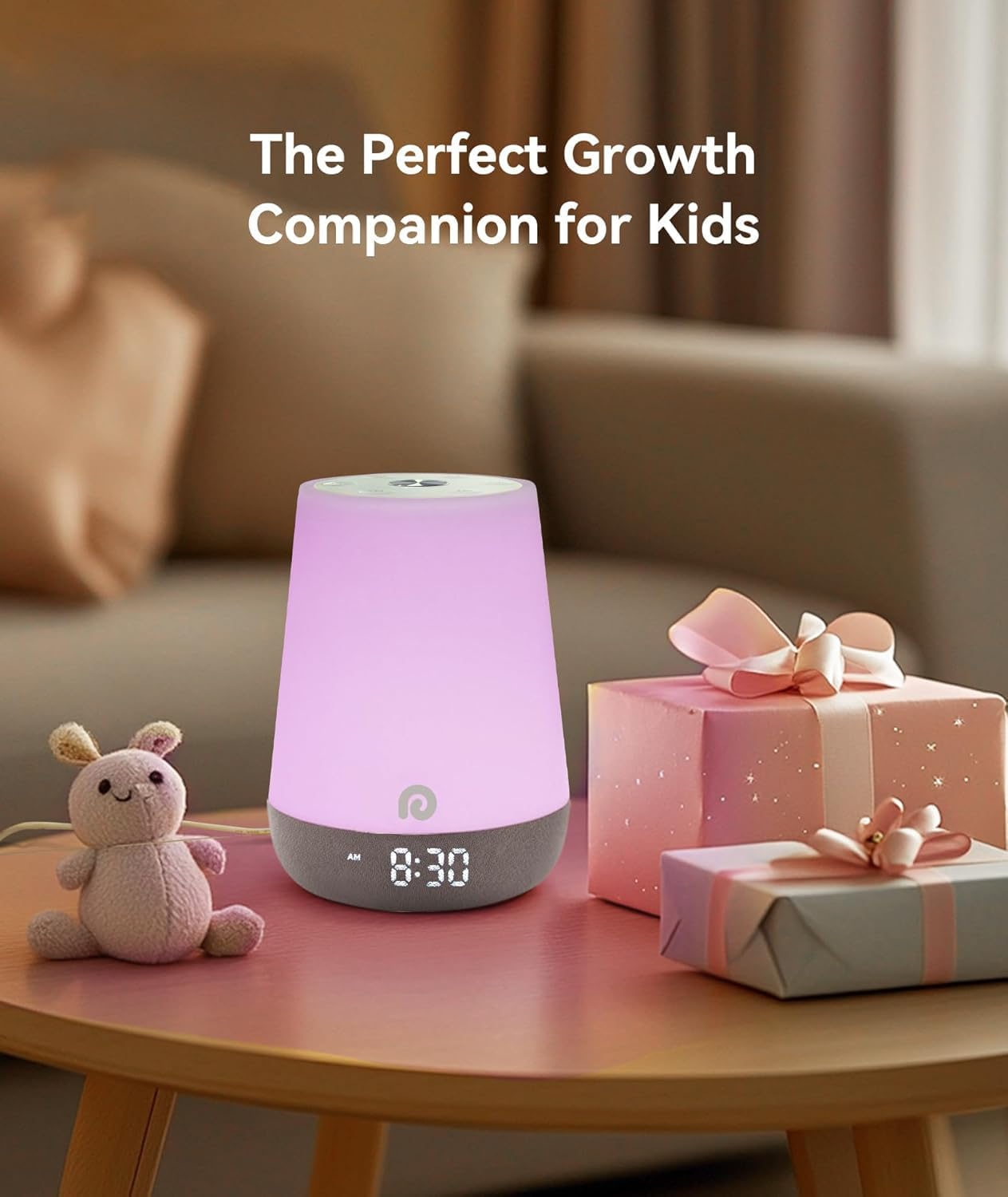 Dreamegg White Noise Machine & Sleep Trainer Clock for Kids - Soothing DEMO