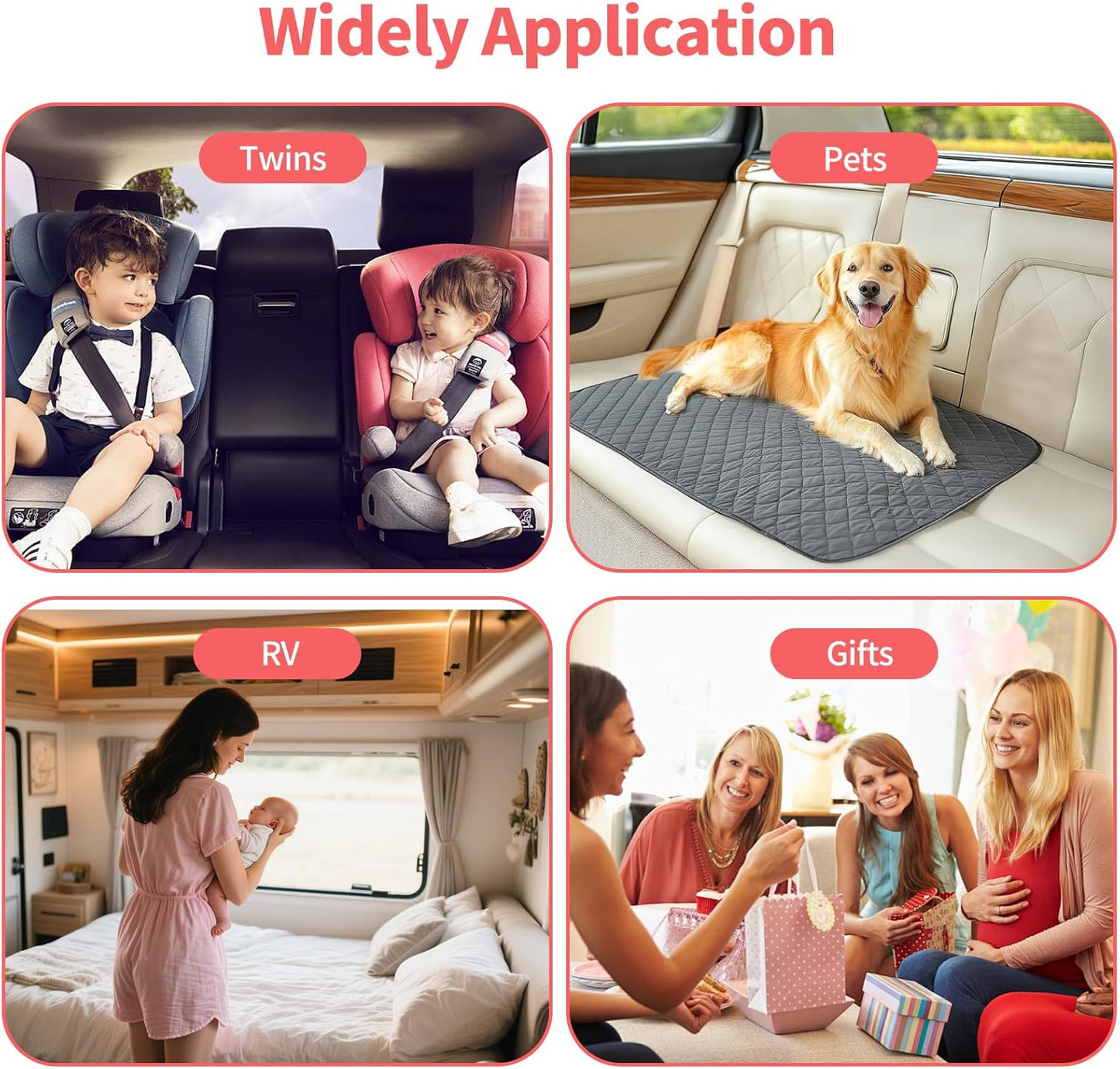 Omebel Baby Backseat Mirror 7-Inch Ultrawide Display Dual Camera Monitor Black