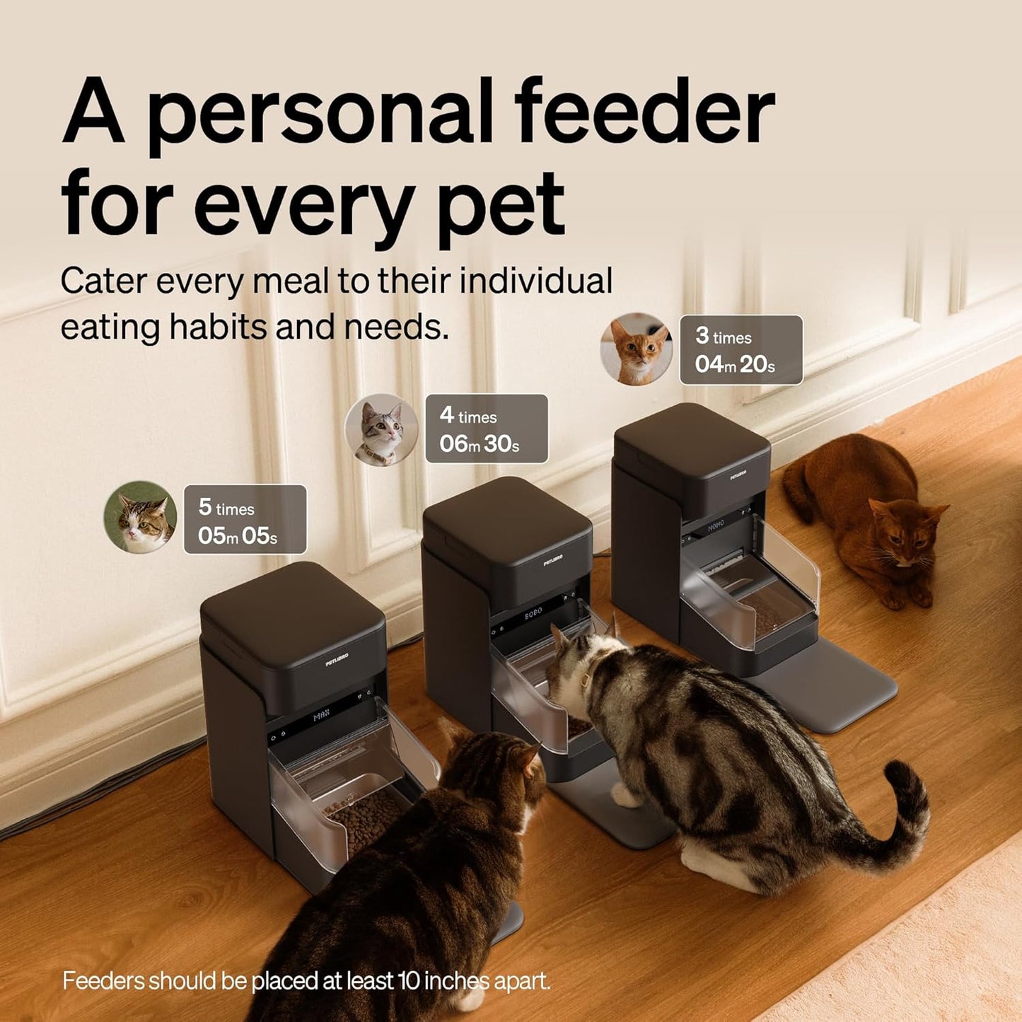 PETLIBRO Automatic Cat Feeder with Collar-Activated Selective Feeding, DEMO