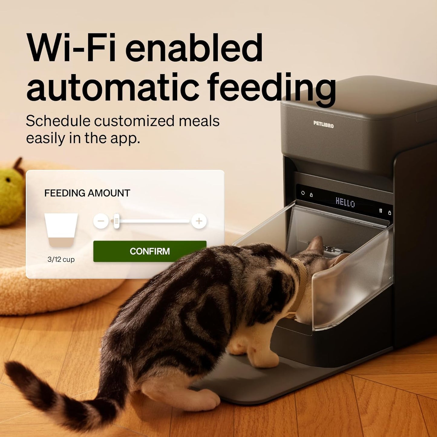 PETLIBRO Automatic Cat Feeder with Collar-Activated Selective Feeding, DEMO