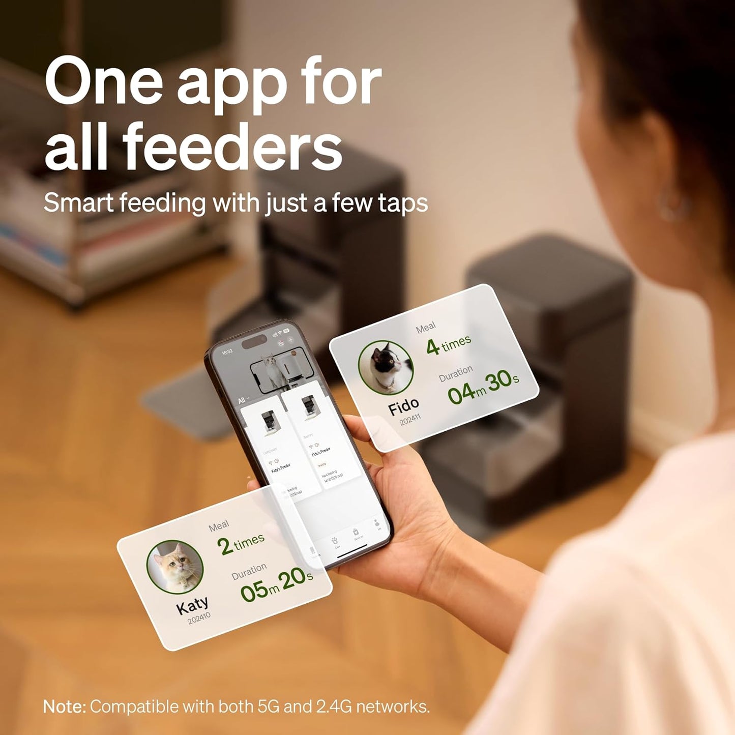 PETLIBRO Automatic Cat Feeder with Collar-Activated Selective Feeding, DEMO