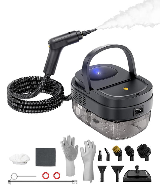 MOLDPOLD Handheld Steam Cleaner with 12-Piece Accessories 3-Speed DEMO