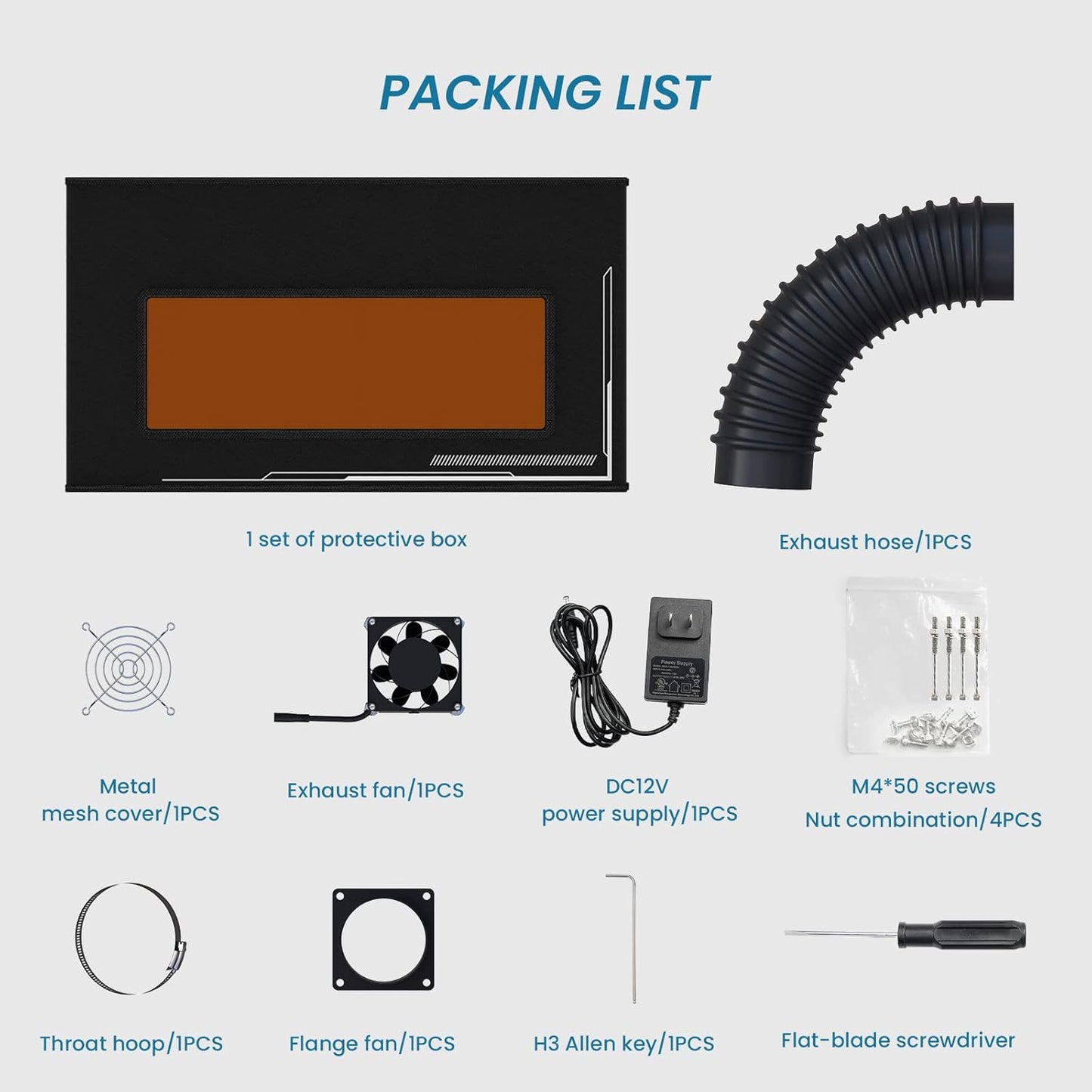 Wadukud Laser Engraving Tools Engraver Enclosure Foldable Fireproof NEW