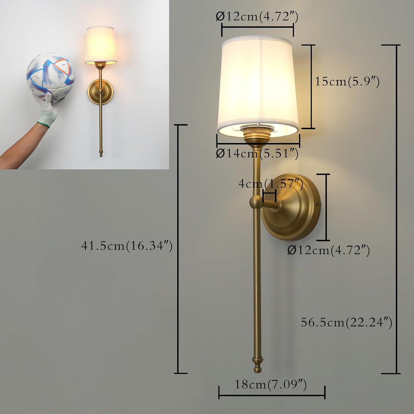 Buyee Rustic Vintage Wall Sconce Lighting Fixture Indoor Home Decor White DEMO