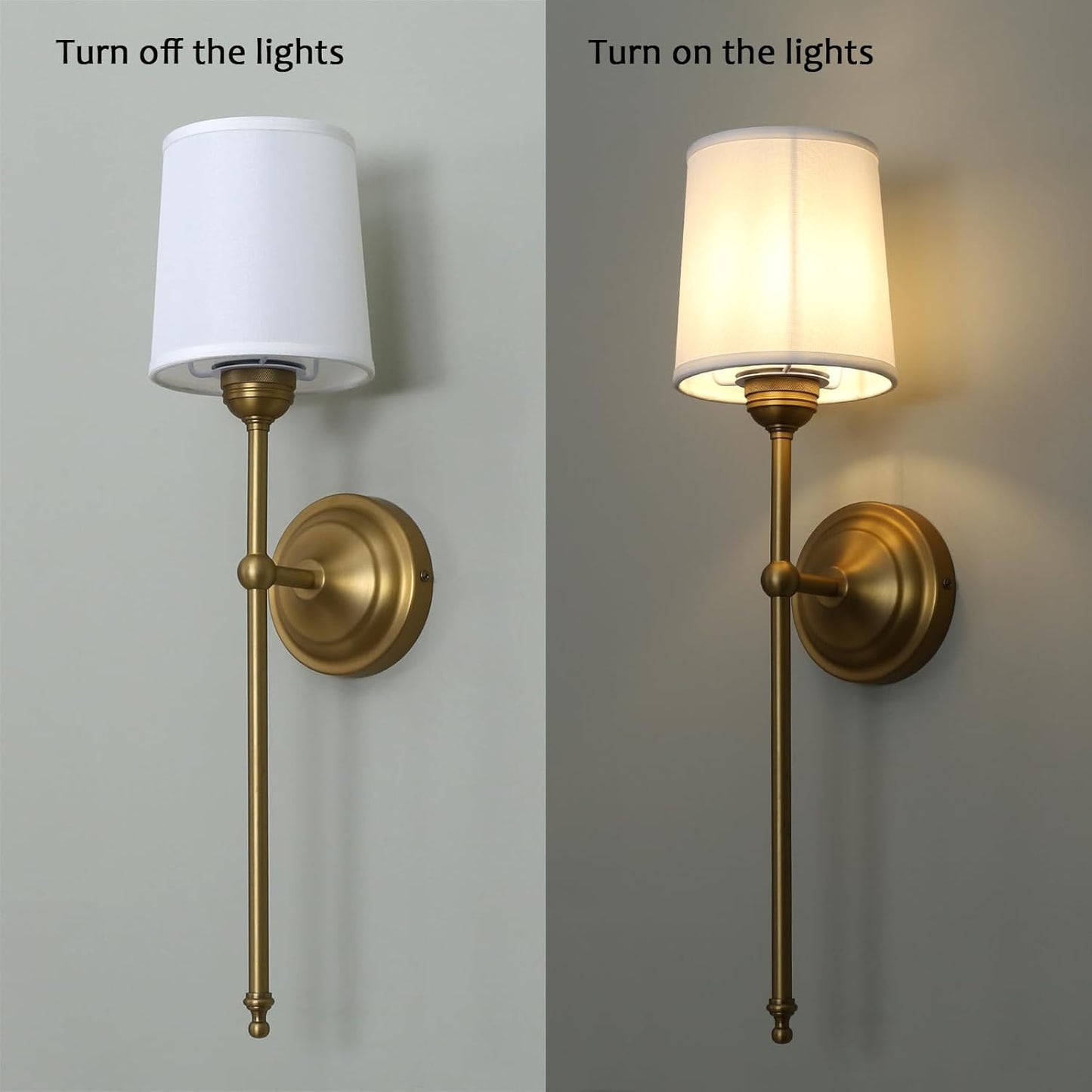 Buyee Rustic Vintage Wall Sconce Lighting Fixture Indoor Home Decor White DEMO