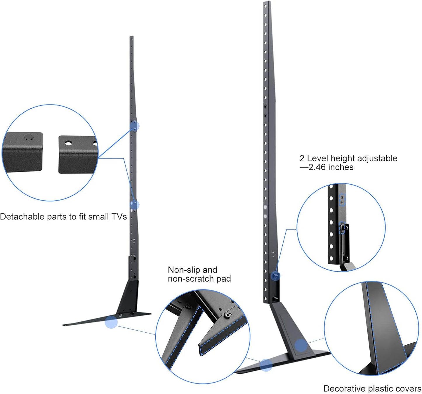 suptek TV Mount Stand for 27 to 85 Inch LED LCD Flat Screen TVs in Black DEMO