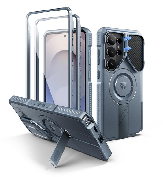 Dexnor Basic Case with Camera Cover and Adjustable Kickstand for Samsung DEMO