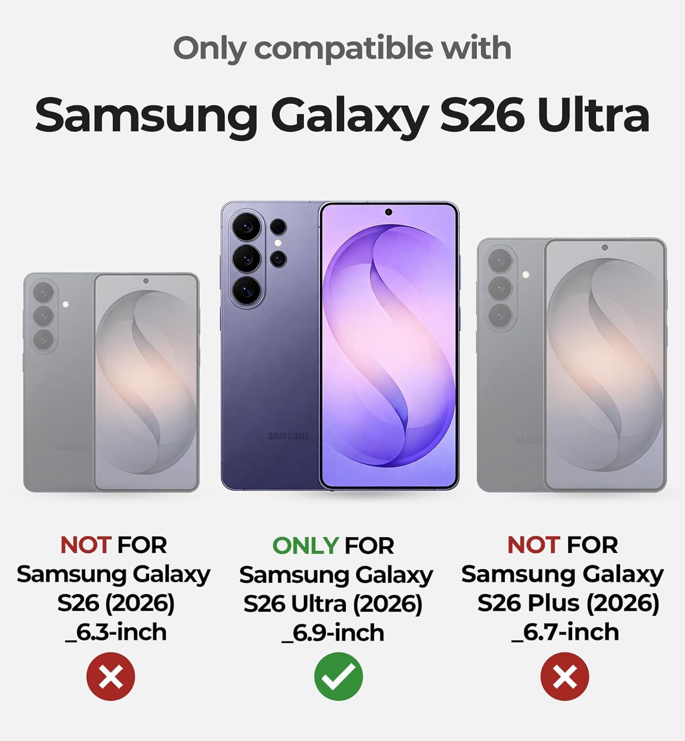 Dexnor Basic Case with Camera Cover and Adjustable Kickstand for Samsung DEMO