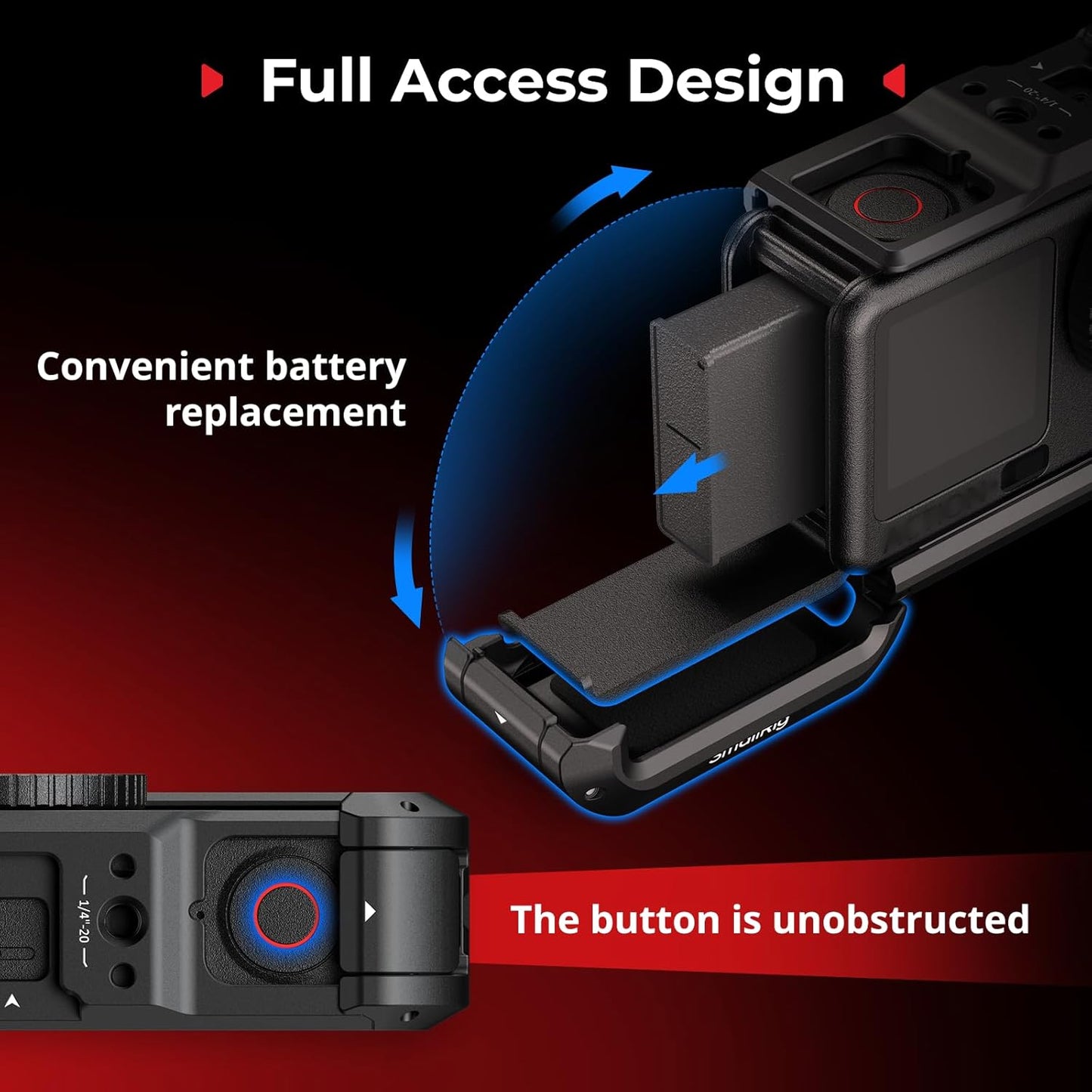 SMALLRIG Aluminum Alloy Camera Cage for DJI Osmo Action 6 Advanced Edition DEMO