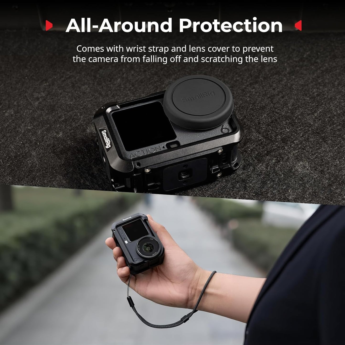 SMALLRIG Aluminum Alloy Camera Cage for DJI Osmo Action 6 Advanced Edition DEMO