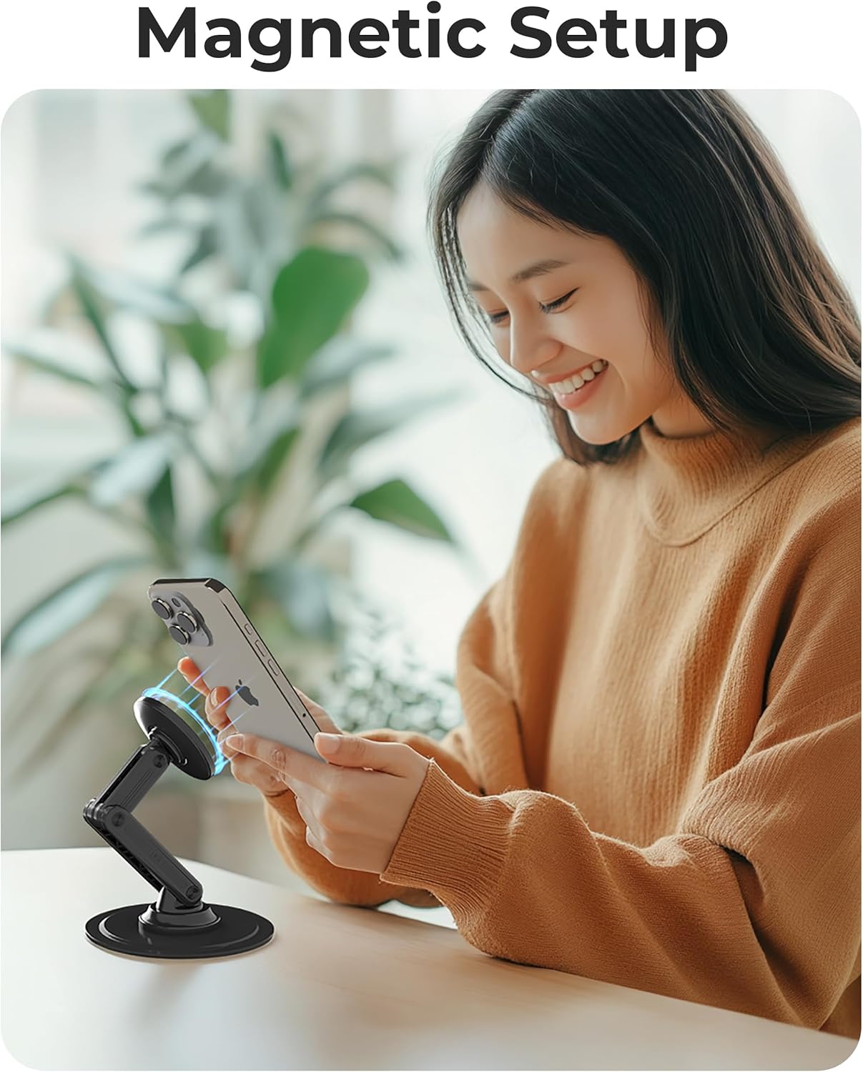 COOPER Magnetic Stands Phone Stand for Desk - Stealth Black Holder DEMO