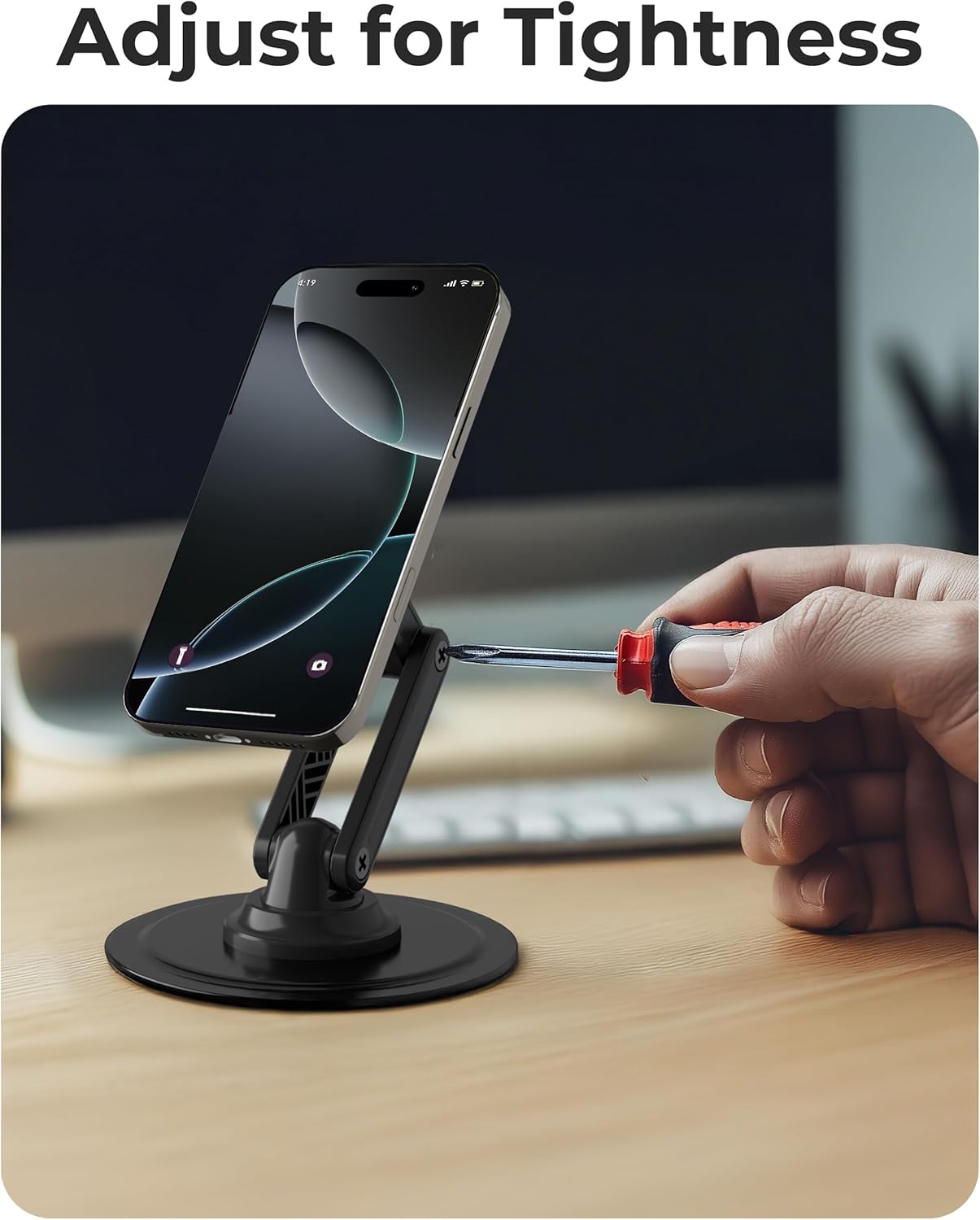 COOPER Magnetic Stands Phone Stand for Desk - Stealth Black Holder DEMO
