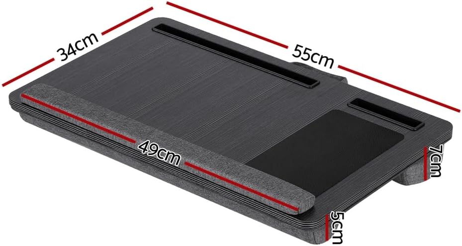 Artiss Portable Lapdesks Laptop Desk with Wrist Rest, Phone Slot & Mouse DEMO