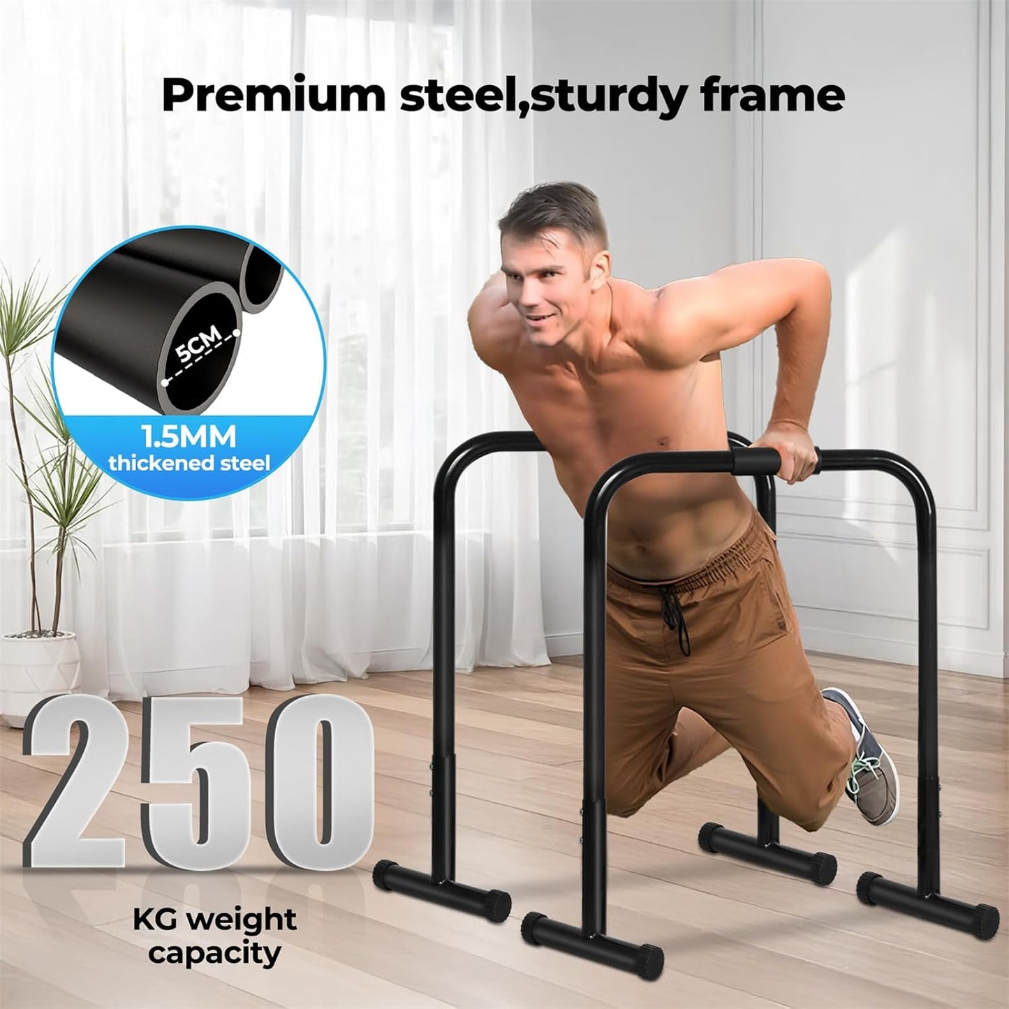 Centra Dip Dip Stands Station Stand Full Body Strength Training Workout DEMO