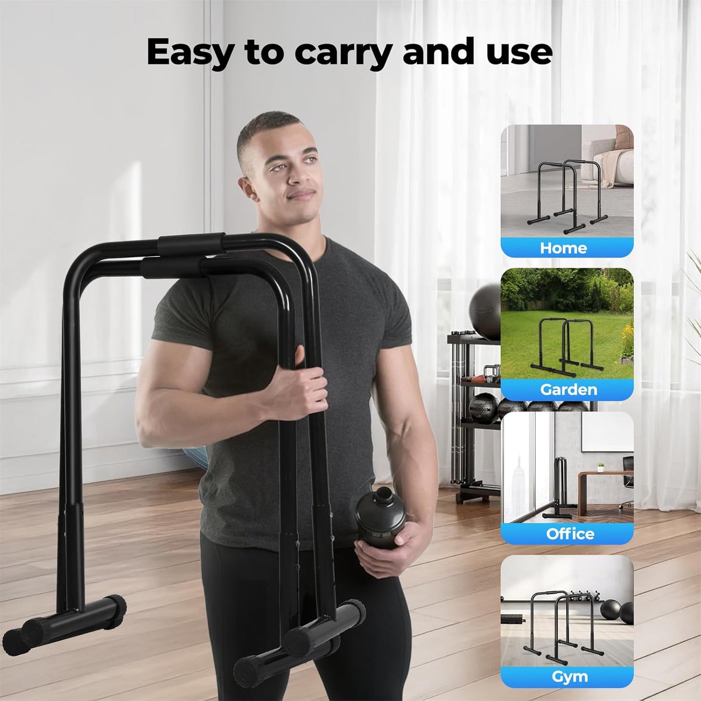 Centra Dip Dip Stands Station Stand Full Body Strength Training Workout DEMO