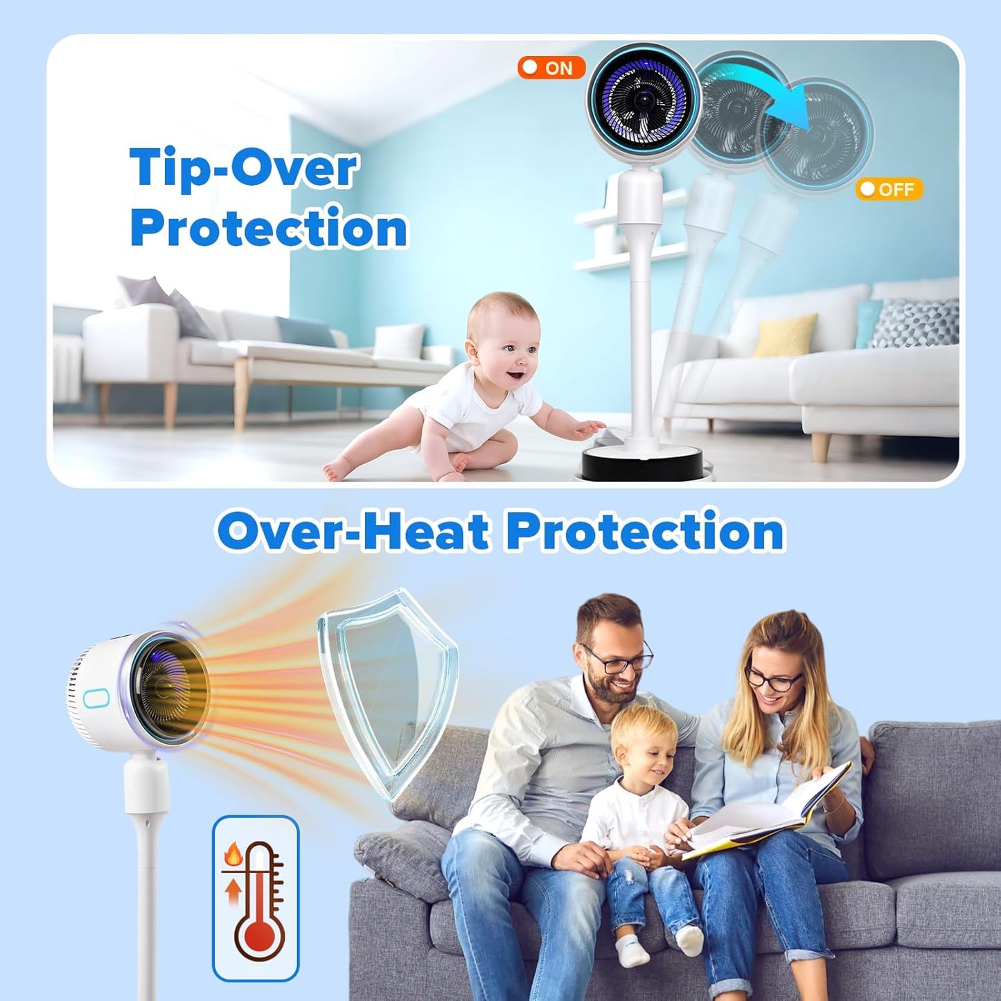 ADVWIN Air Heating Purifier with Humidifier, Negative Ion Filtration, for DEMO