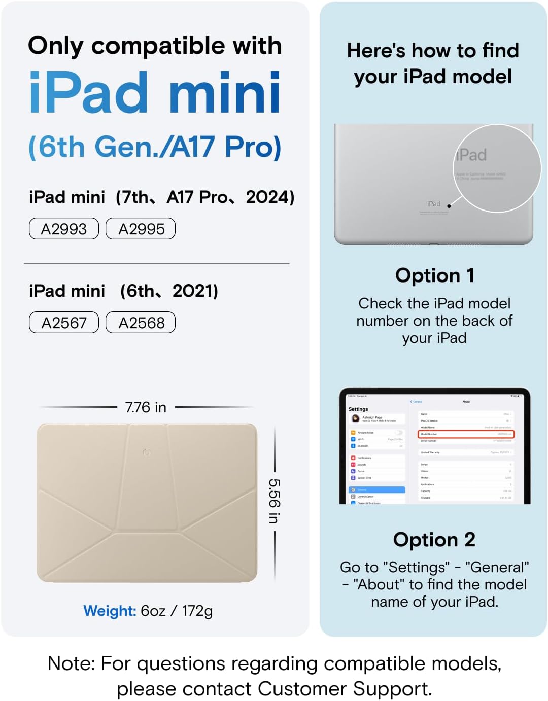 MOFT Dynamic Cases Folio Case for iPad mini 7th & 6th Generation Beach DEMO