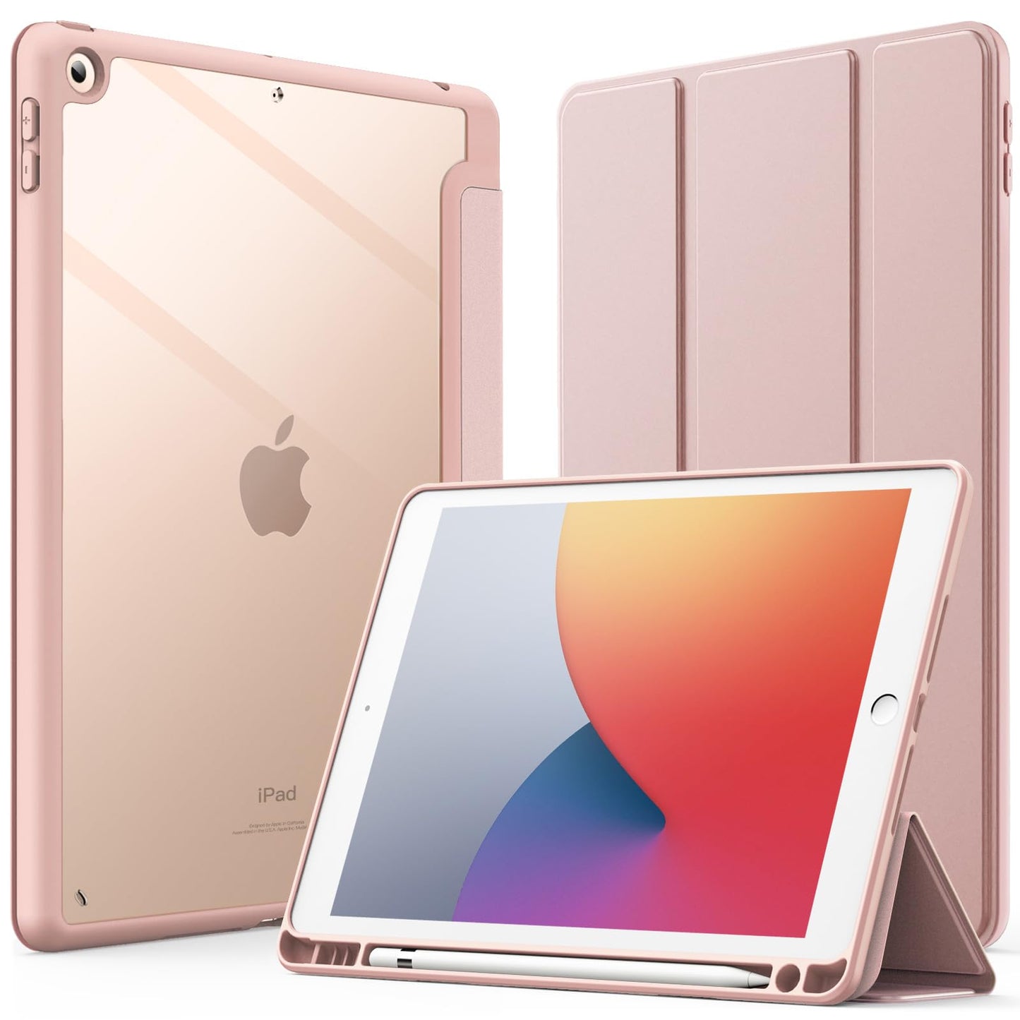 JETech Rose Cases Gold Protective Tablet Cover Case for iPad 10.2-Inch DEMO