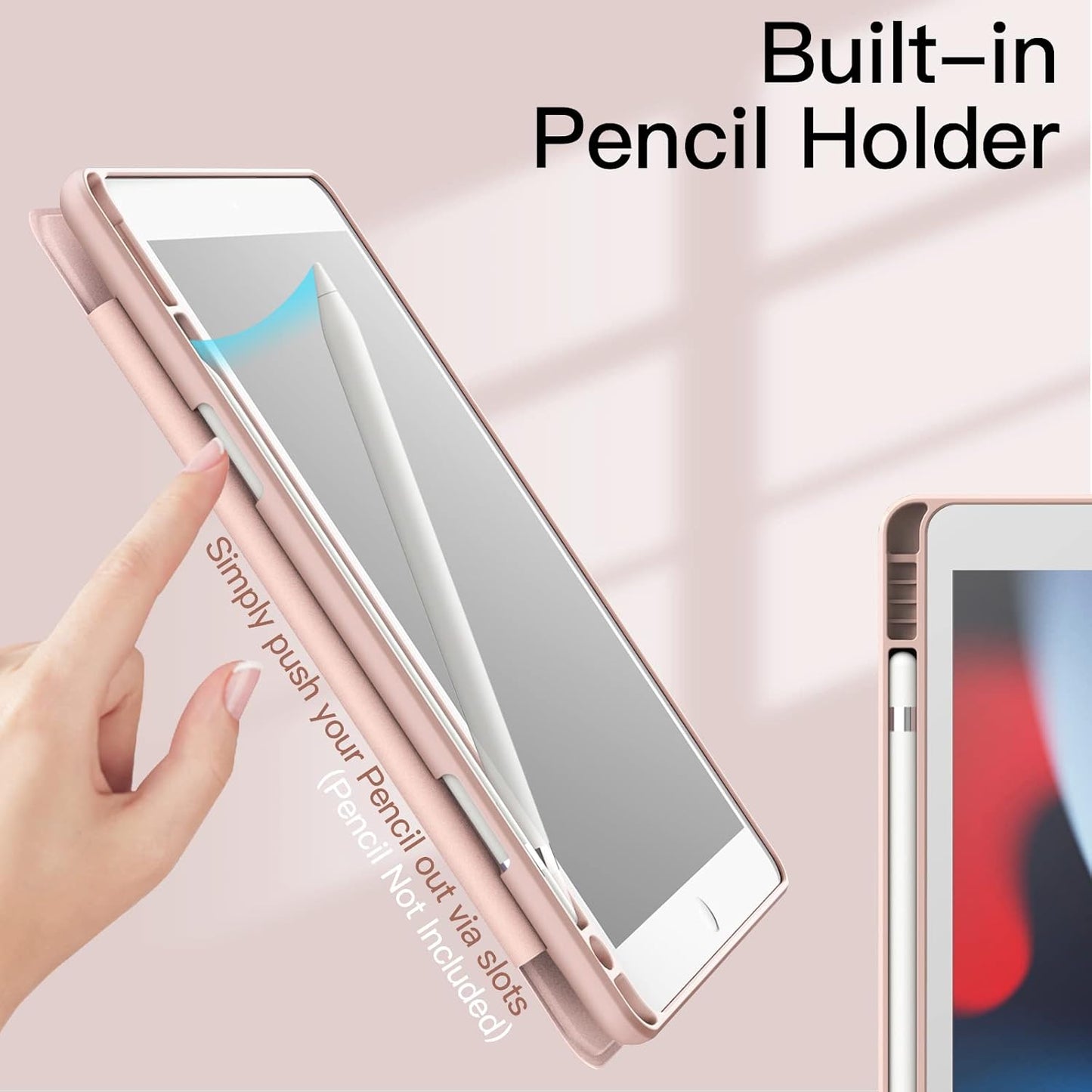 JETech Rose Cases Gold Protective Tablet Cover Case for iPad 10.2-Inch DEMO