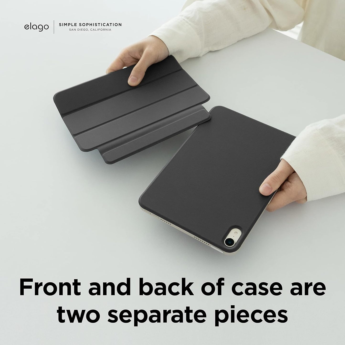 elago Magnetic Cases Folio Case for iPad mini 8.3 inch, Dark Grey DEMO