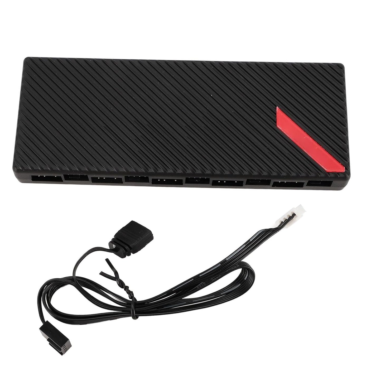 XUMIUZIY 10-Port Internal Components ARGB PC Fan Controller Hub with 4-Pin DEMO