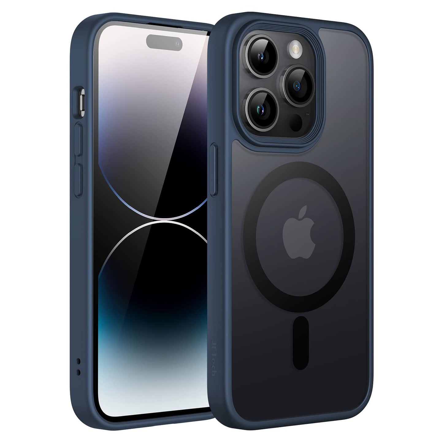 JETech Magnetic Basic Cases Case for iPhone 14 Pro 6.1-Inch Translucent Storm