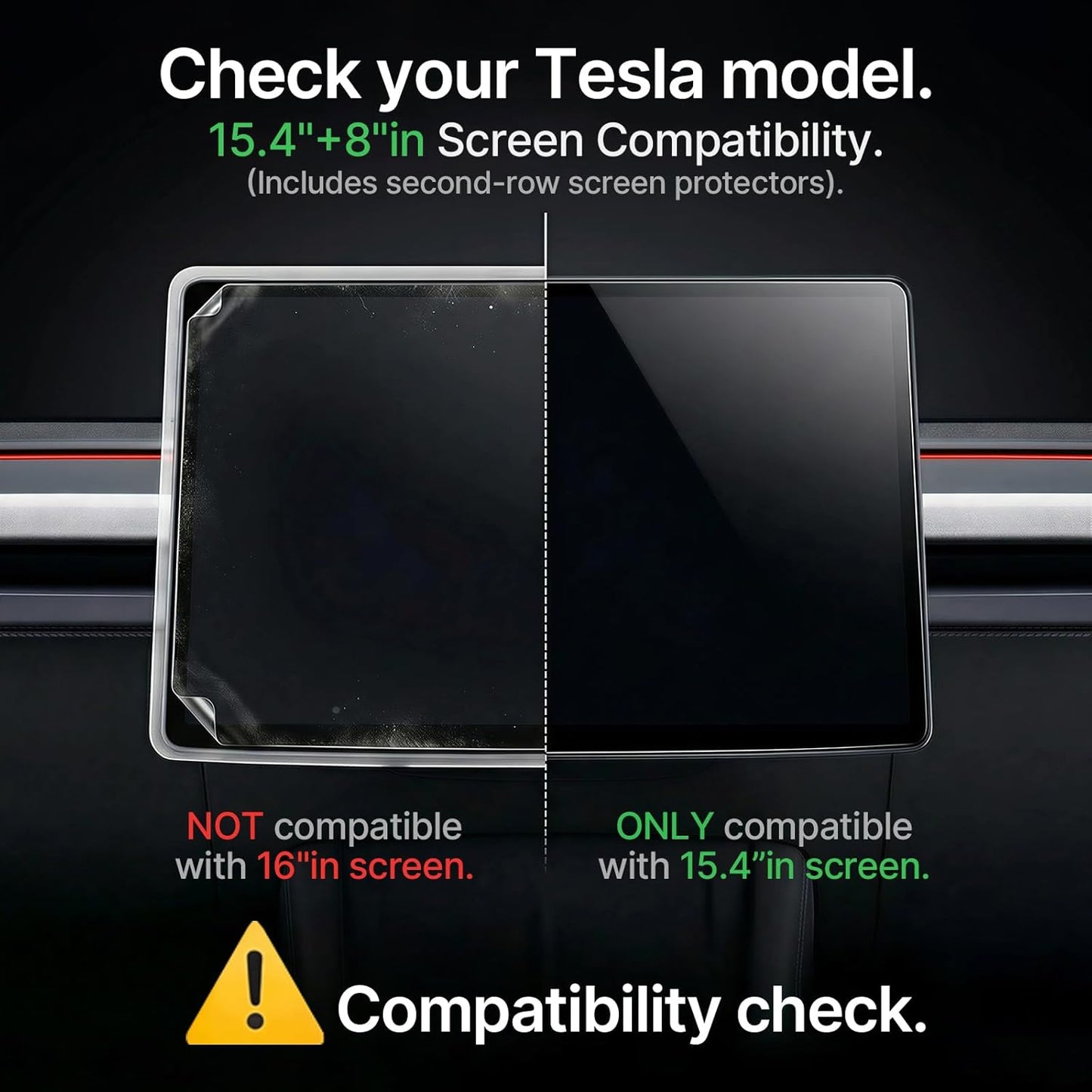 CYBERBEANS Tempered Glass Protector for Tesla Model 3 Highland 2024-2026 DEMO