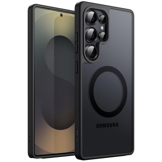 JETech Magnetic Basic Cases Titanium Black Case for Samsung Galaxy S25 DEMO