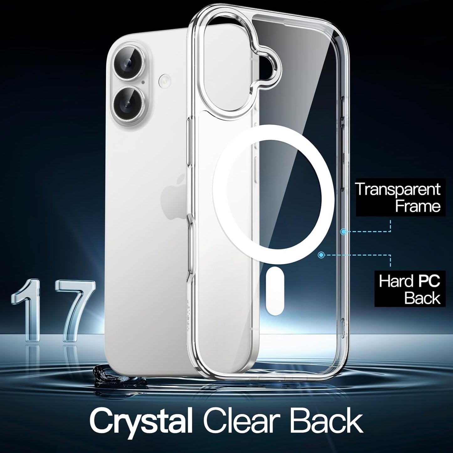 JETech Magnetic Basic Cases Shockproof Clear Case for iPhone 6 3-Inch, DEMO
