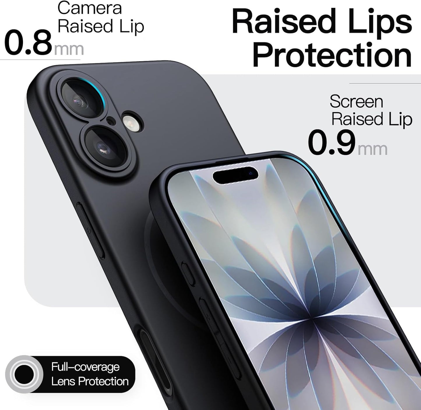 JETech Slim Basic Cases Magnetic Protective Case for iPhone 17 6.3-Inch, DEMO