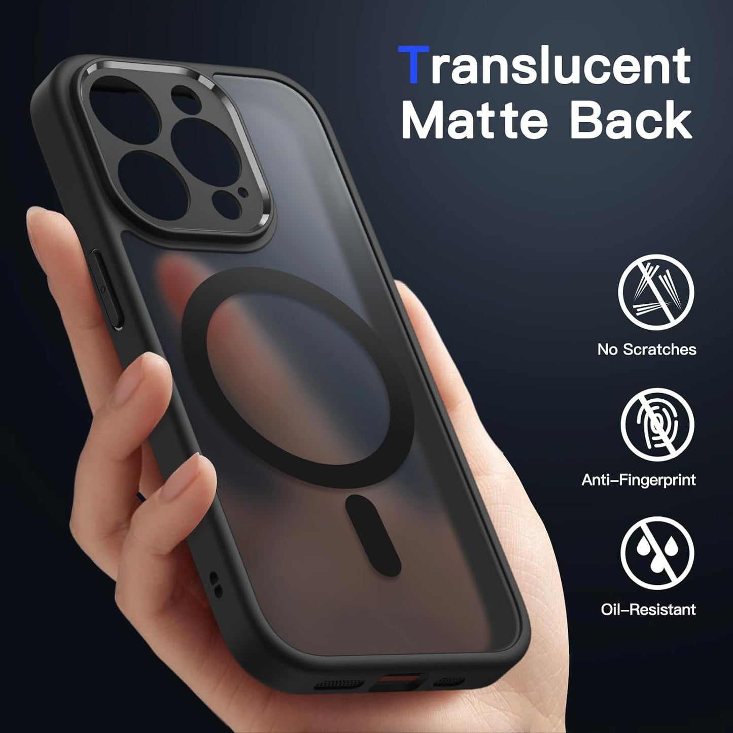 JETech Magnetic Basic Cases Protective Case for iPhone 13 Pro 6.1-Inch, DEMO