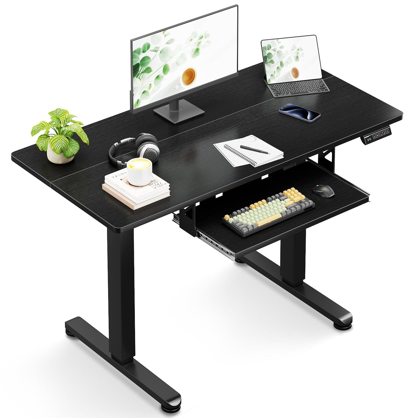 ODK Electric Desks Standing Desk with Keyboard Tray Height Adjustable 100 DEMO