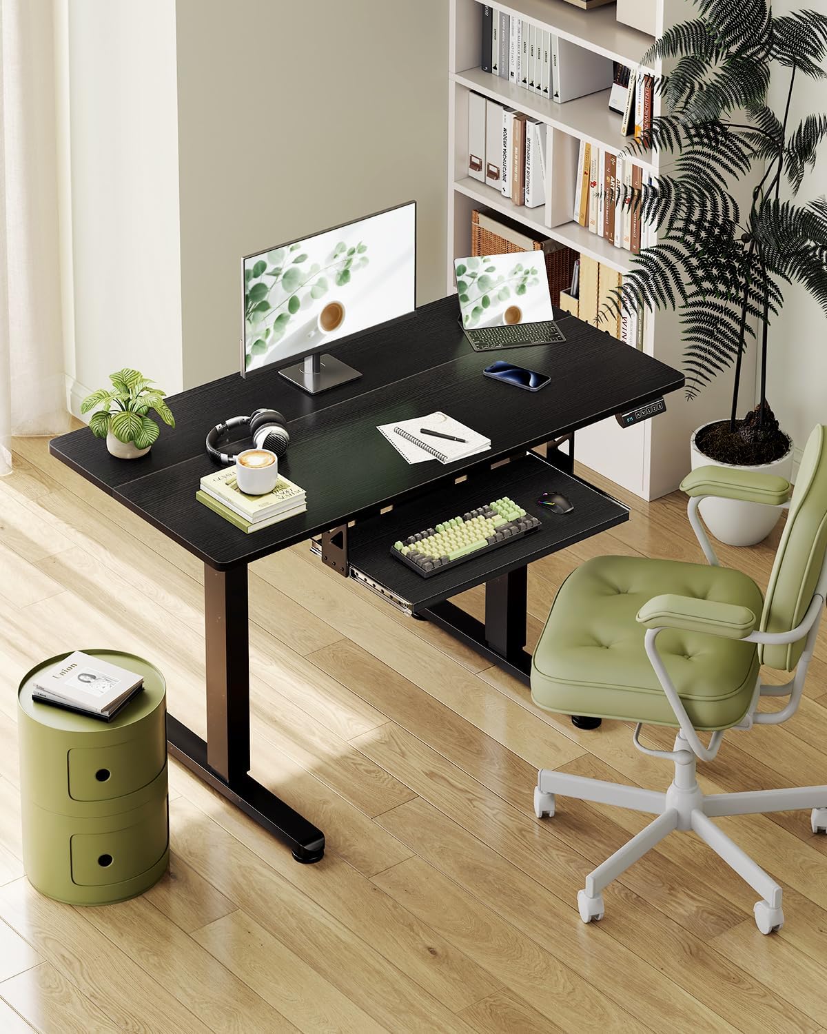 ODK Electric Desks Standing Desk with Keyboard Tray Height Adjustable 100 DEMO