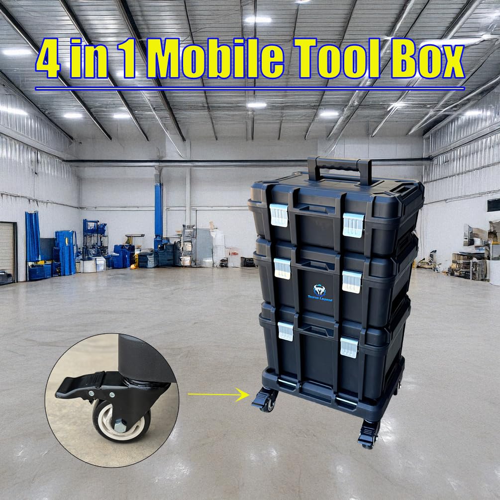 Taurus Legend 4-in-1 Mobile Tool Storage System with Wheels, Black, 70-75 DEMO
