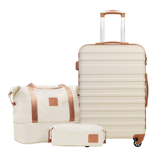 COOLIFE 24 Inch Luggage Set Hard Shell Travel Bag Carry On Cabin Suitcase DEMO