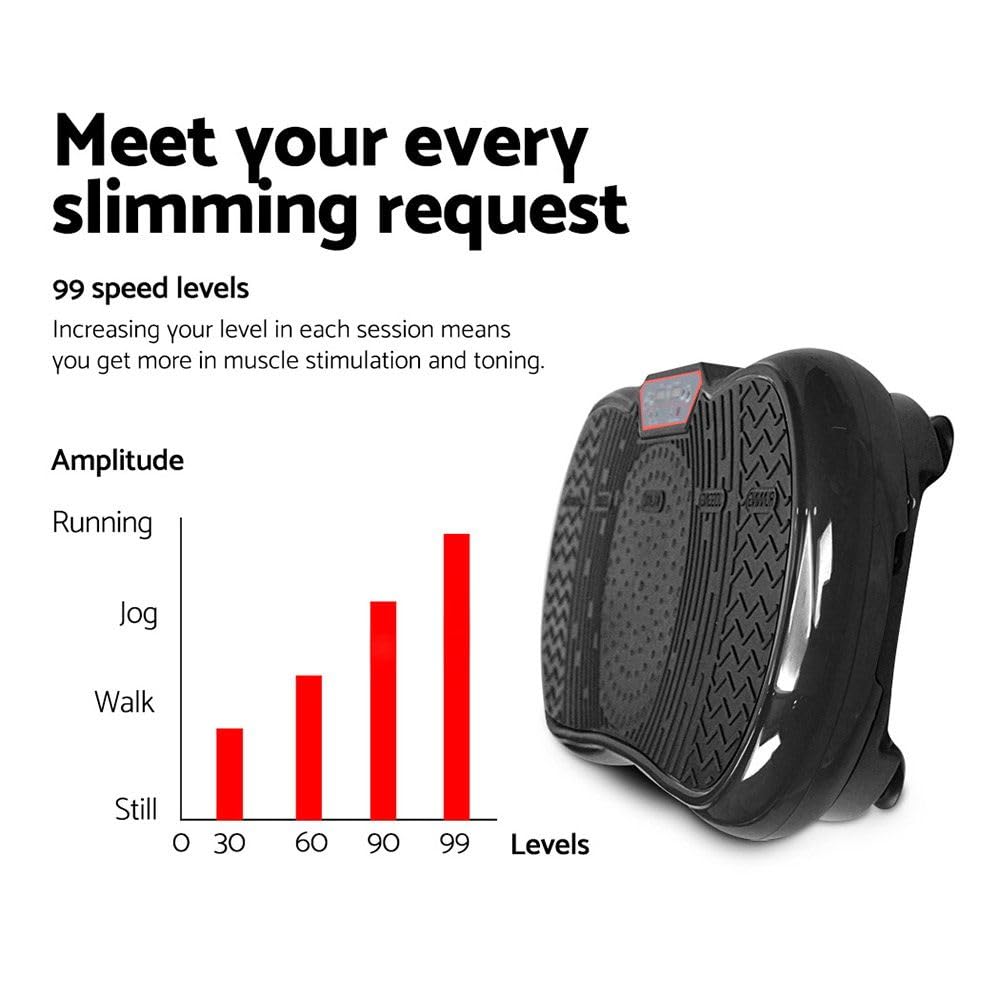 Bestar Vibration Platform Machine for Home Fitness Workout in Black DEMO
