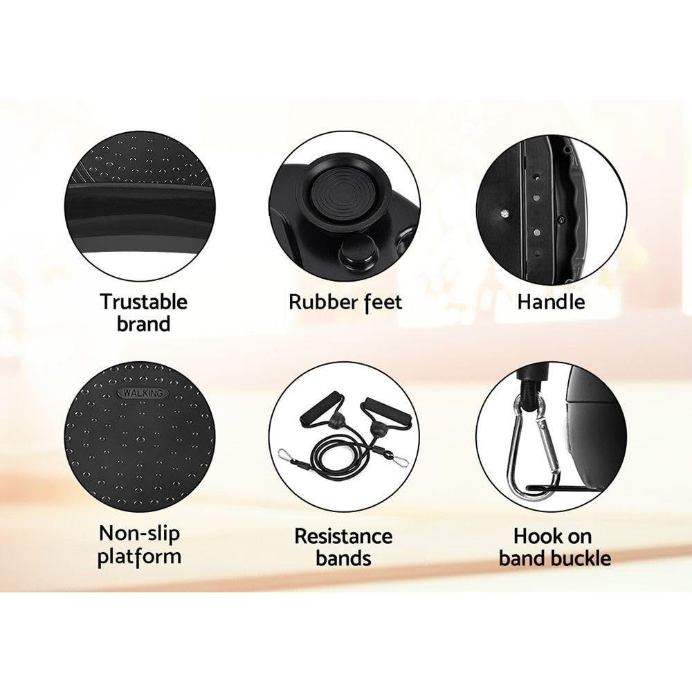 Bestar Vibration Platform Machine for Home Fitness Workout in Black DEMO