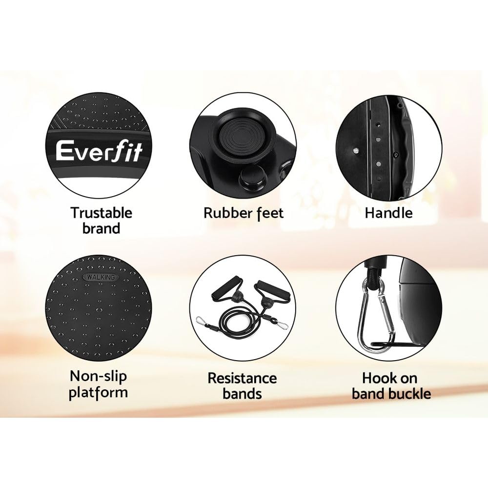Bestar Vibration Platform Machine for Home Fitness Workout in Black DEMO