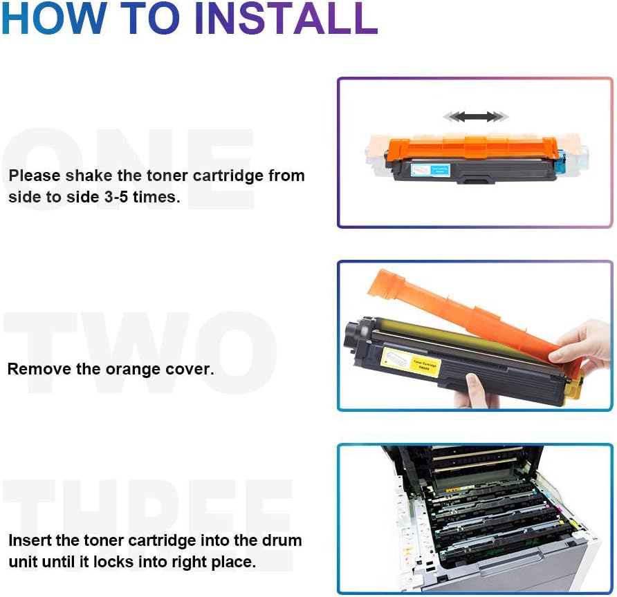 SEAYO 2 Toner Cartridges TN-251 Black Cartridges Compatible with Brother NEW