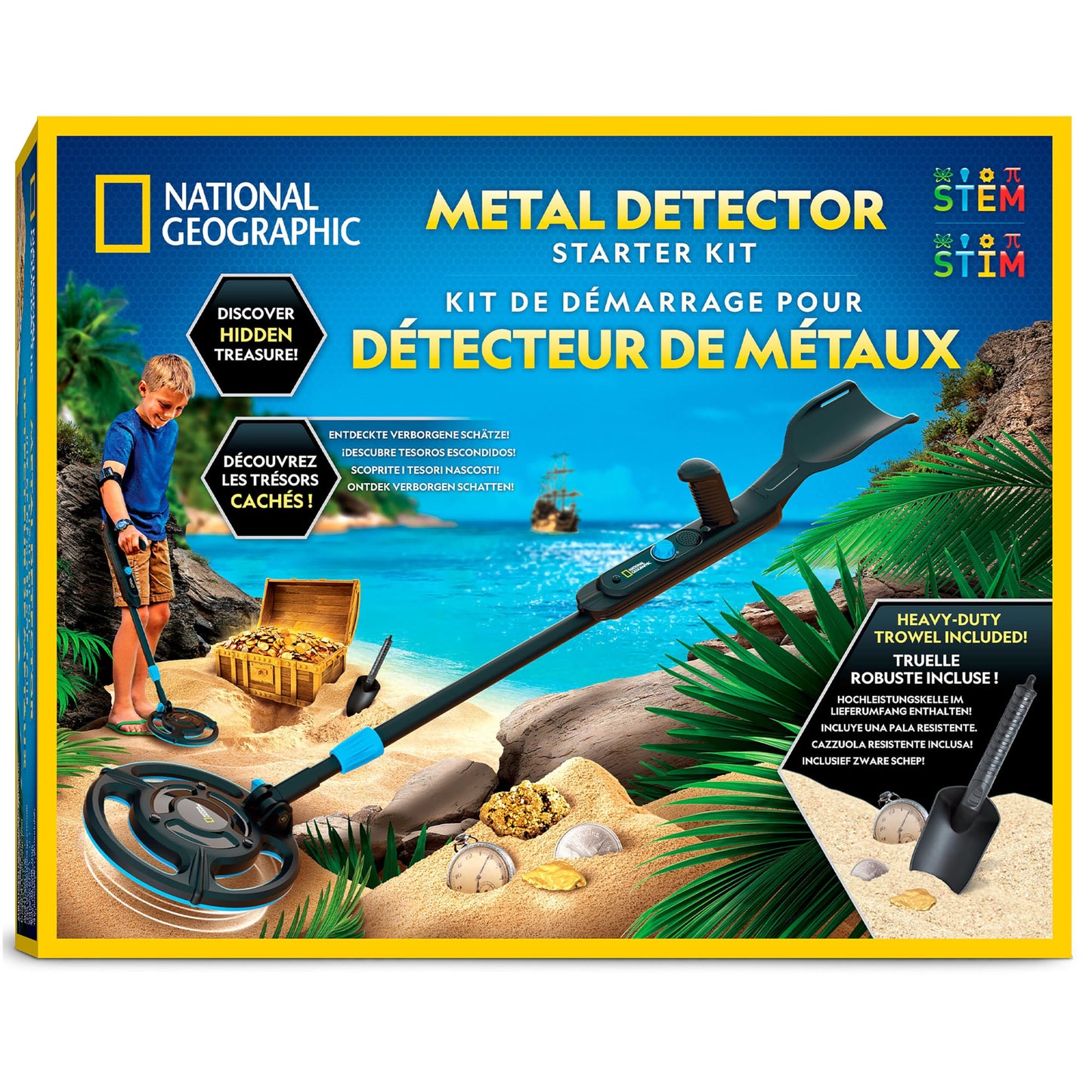 National Geographic Metal Detector Accessories for Kids Black Size 33 cm DEMO