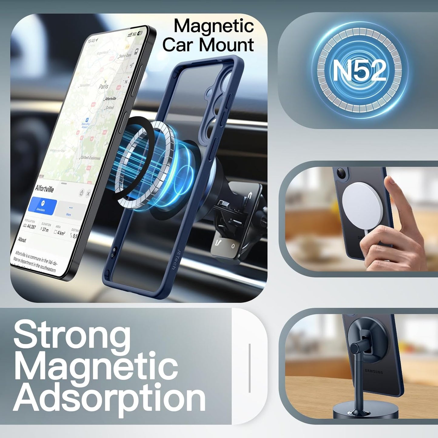 JETech Magnetic Basic Cases Case for Samsung Galaxy S26 Compatible  NEW