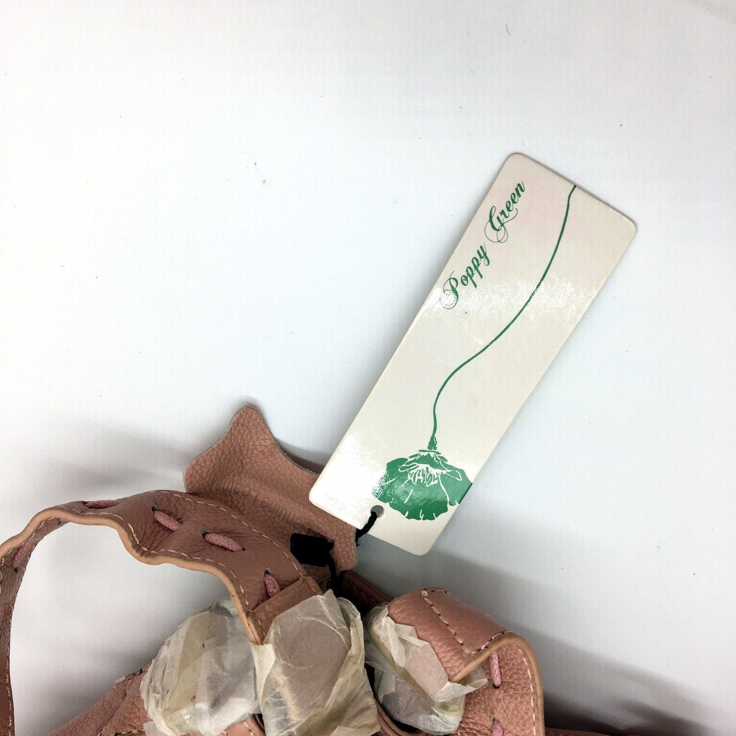 Poppy Green Womens Leather Handbag Tote Bag Purse in Blush Pink NEW