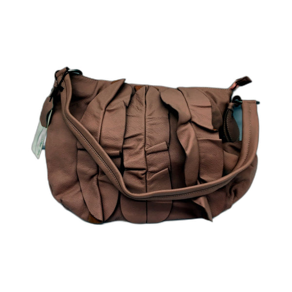 Poppy Green Womens Leather Hobo Handbag Blush Pink Stylish Versatile Bag NEW