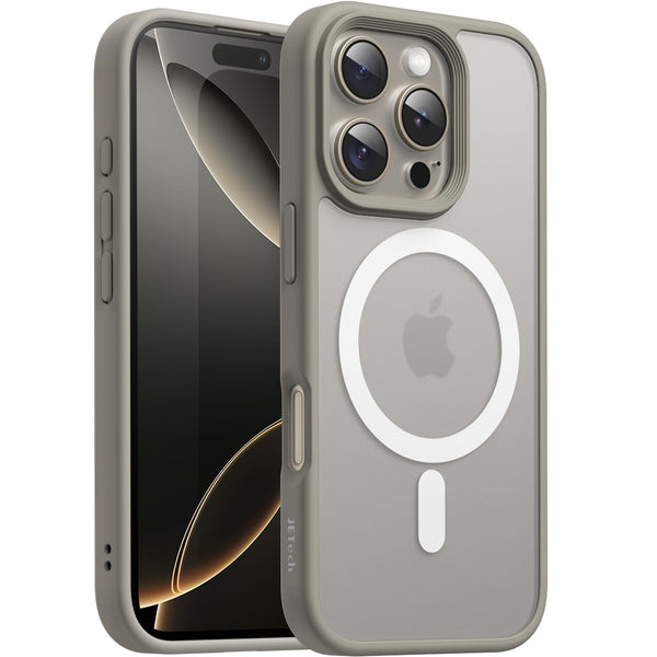 JETech Magnetic Basic Cases Case for iPhone 16 Pro Max 6.9" Titanium Colour NEW