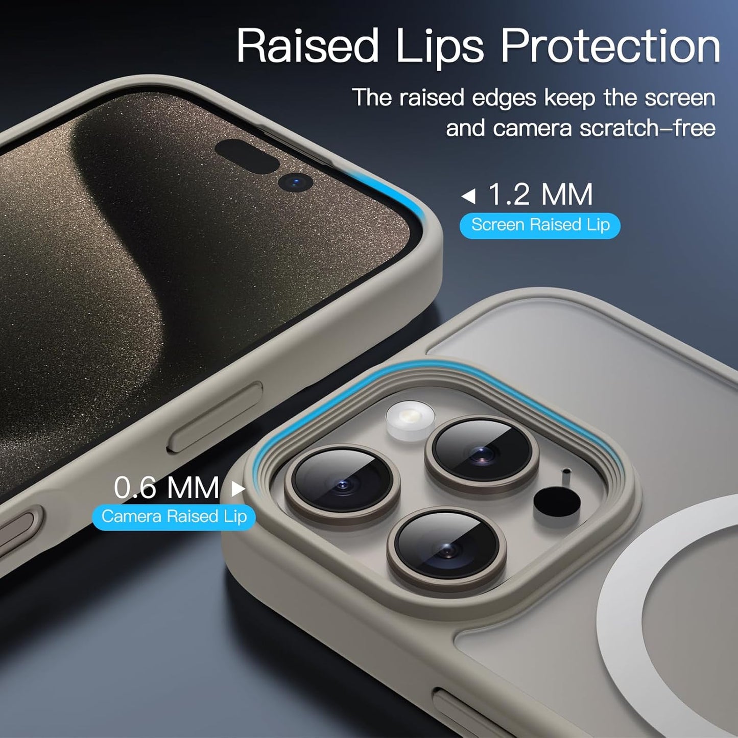 JETech Magnetic Basic Cases Case for iPhone 16 Pro Max 6.9" Titanium Colour NEW