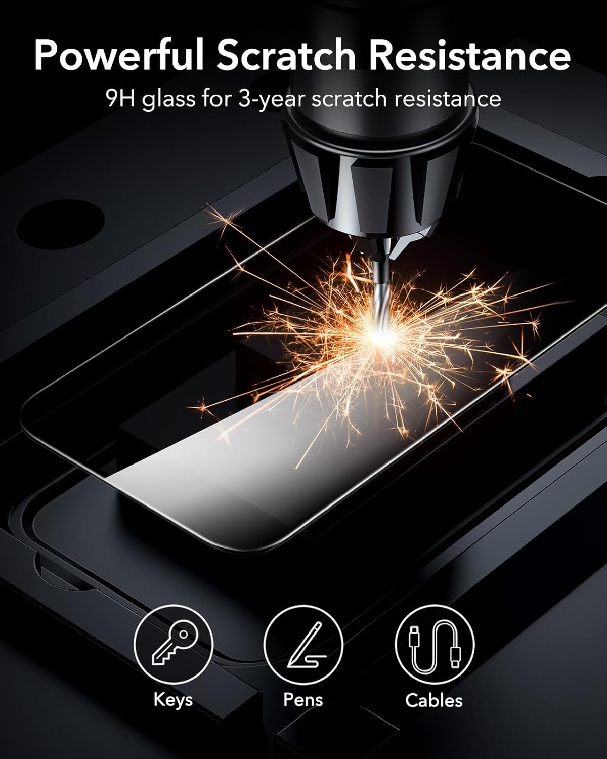 ESR Privacy Screen Protectors Anti-spy Tempered Glass for iPhone 16 Pro Max NEW