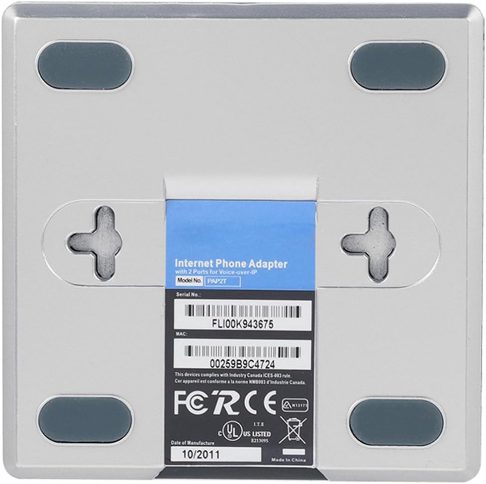 POENVFPO Unlocked Adapters VoIP Gateway Internet Phone Adapter with 2 Ports NEW