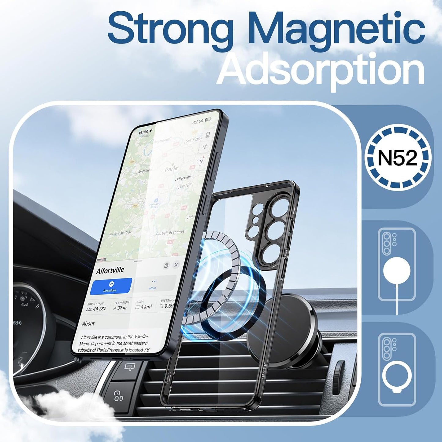 JETech Magnetic Basic Cases Case for Samsung Galaxy S26 Ultra, Compatible NEW