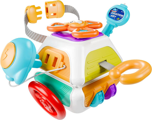 Tetra Tower Activity Cubes Plastic Montessori Sensory Toys for Toddlers NEW